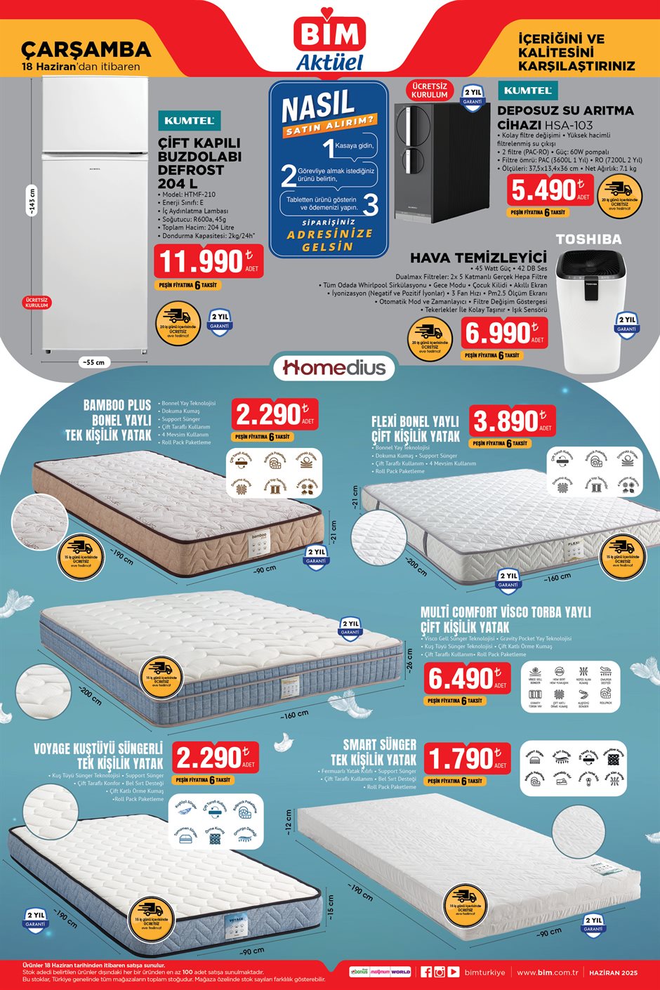 Bim 18 Haziran 2025 Kataloğu Aktüel Ürünleri