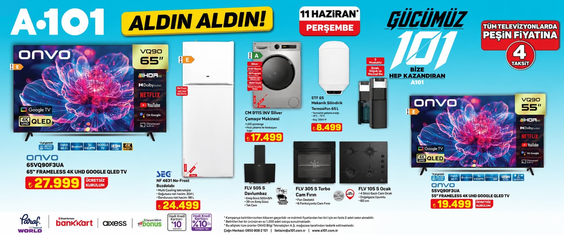 A101 11 Haziran 2026 Aktüel Ürünler Kataloğu: Yüzde Yüz Yaz Mutluluğu ve Dev İndirimler!